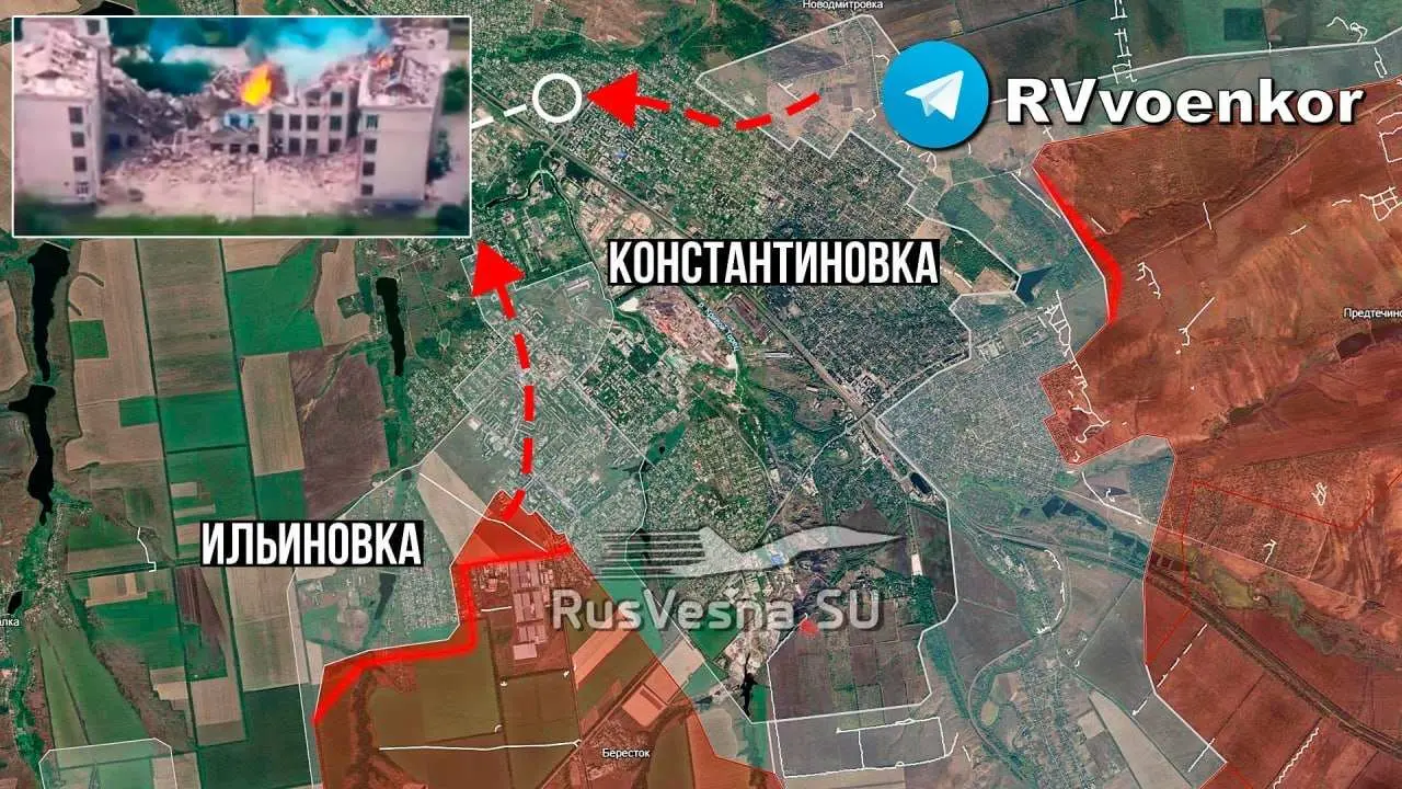 Ruska vojska je već probila severnu i zapadnu periferiju Konstantinovke (MAPA)