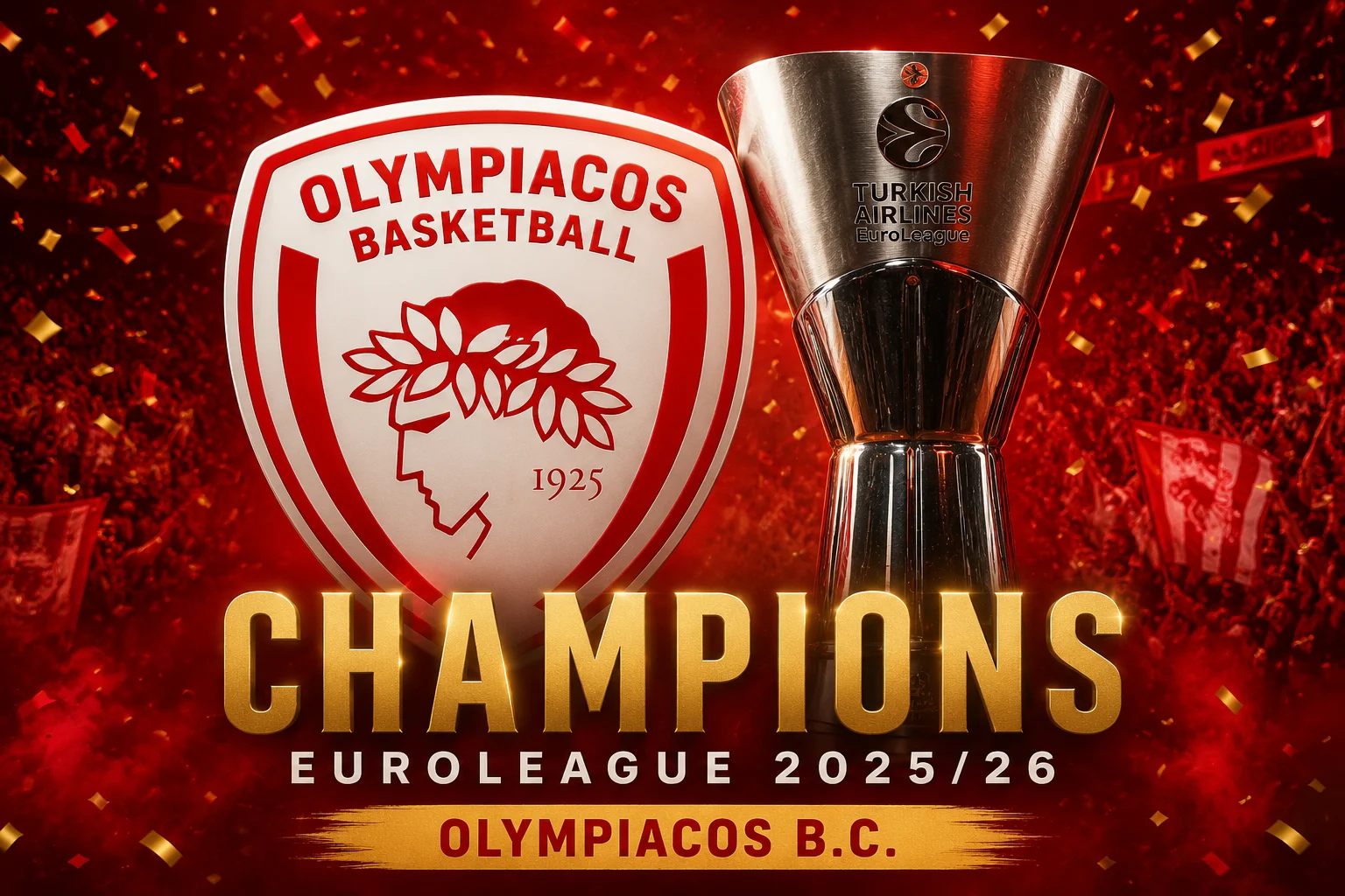 Posle 13 godina čekanja: Olimpijakos ponovo šampion Evrope