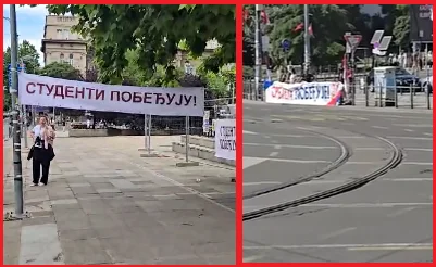 ГРОБНА ТИШИНА И МАСОВНА ПОДРШКА: Како народ реагује на напредњаке, a како на студенте (ВИДЕО)