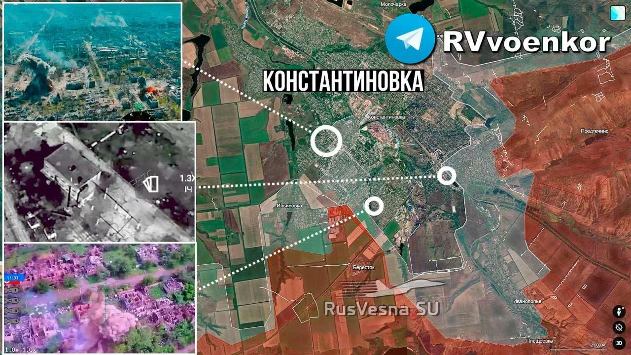 Руска војска пробија одбрану украјинских оружаних снага у Константиновки (МАПА)