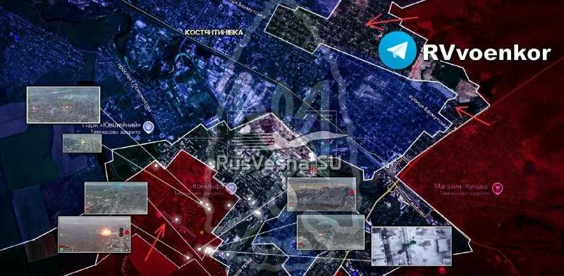 ПАКАО КОНСТАНТИНОВКЕ: Руска војска гази одбрану украјинских оружаних снага и опкољава град