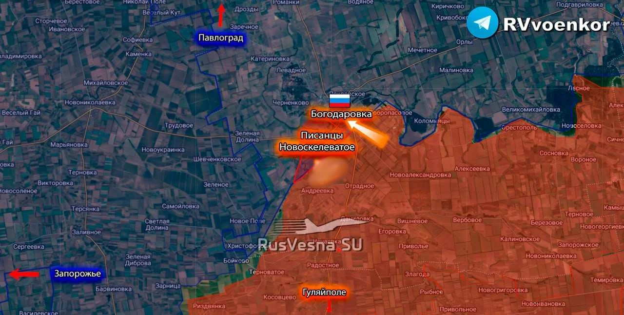 Руске снаге напредују: Ослобођено насеље у Дњепропетровској области (МАПА)