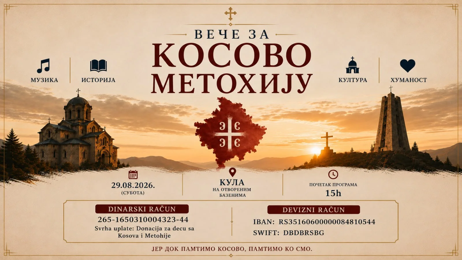 Вече за Косово и Метохију у Кули