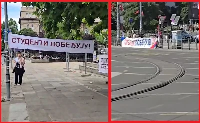 GROBNA TIŠINA I MASOVNA PODRŠKA: Kako narod reaguje na naprednjake, a kako na studente (VIDEO)
